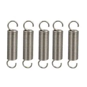 Extended Tension Spring Wire Diameter 0.047", OD 0.39", Free Length 1.97" Stainless Steel Small Dual Hook Tension Spring 5pcs Extended Tension Spring Wire Diameter 0.047", OD 0.39", Free Length 1.97" Stainless Steel Small Dual Hook Tension Spring 5pcs