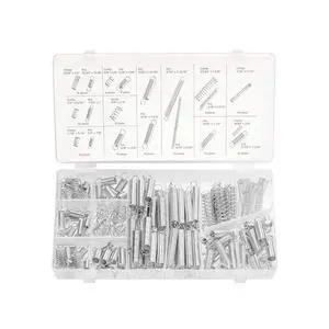 50456A Spring Assortment Set, 200 Piece, Extension and Compression Springs Kit, Zinc Plated Steel Mechanical Compression Springs, Assorted Size Small Springs for All Types of Home Repairs & DIY 50456A Spring Assortment Set, 200 Piece, Extension and Compression Springs Kit, Zinc Plated Steel Mechanical Compression Springs, Assorted Size Small Springs for All Types of Home Repairs & DIY