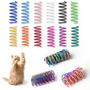 12PCS 12Colors Cat Spring Toys for Indoor Cats | Interactive Coil Springs for Self Play, Heavy Plastic Cat Spiral Spring, Hunting, Biting, Swatting Creative Kitten Toy. 12PCS 12Colors Cat Spring Toys for Indoor Cats | Interactive Coil Springs for Self Play, Heavy Plastic Cat Spiral Spring, Hunting, Biting, Swatting Creative Kitten Toy.