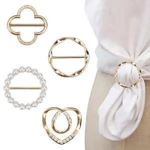 4PCS Scarf Ring Clip - T-shirt Ties Clips Clothes Corner Knotted Button for Women Fashion Metal Round Circle Shirt Clip Buckle Clothing Ring Wrap Holder Loose Tshirt Clothes Scarf Buckle(Gold) 4PCS Scarf Ring Clip - T-shirt Ties Clips Clothes Corner Knotted Button for Women Fashion Metal Round Circle Shirt Clip Buckle Clothing Ring Wrap Holder Loose Tshirt Clothes Scarf Buckle(Gold)