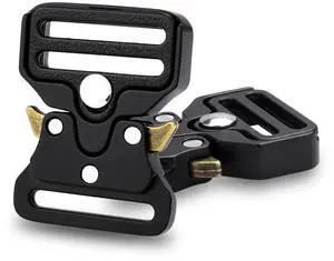 2 Pack Metal Duty Belt Buckles Replacement, 1 Inch Metal Buckle Clip for Dog Collar, Keychain, Hunting Belt Bags, Paracord Bracelets Buckle Hardware Black 2 Pack Metal Duty Belt Buckles Replacement, 1 Inch Metal Buckle Clip for Dog Collar, Keychain, Hunting Belt Bags, Paracord Bracelets Buckle Hardware Black