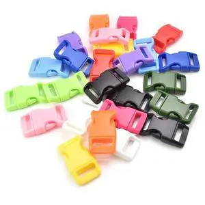 30 Pack Assorted Colors 5/8" Side Release Buckle Plastic Contoured Curved for Parachute 550 Cord Paracord Bracelet Outdoor Pets Strap Webbing Bag Backpack Sewing Accessories 30 Pack Assorted Colors 5/8" Side Release Buckle Plastic Contoured Curved for Parachute 550 Cord Paracord Bracelet Outdoor Pets Strap Webbing Bag Backpack Sewing Accessories