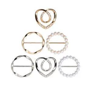 6PCS Cute Scarf Ring and Slides for Scarves, Premium T-Shirt Clips for Women Clothing, 3 Different Sized Waist Cinch Clip Buckle For Womens Clothing Accessories, Gold/Silver 6PCS Cute Scarf Ring and Slides for Scarves, Premium T-Shirt Clips for Women Clothing, 3 Different Sized Waist Cinch Clip Buckle For Womens Clothing Accessories, Gold/Silver