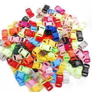100pack Assorted 3/8" Curve Contoured Side Release Buckle for Parachute 550 Cord Paracord Bracelet Pets Collar Strap Webbing Sewing Accessories FLC003-C 100pack Assorted 3/8" Curve Contoured Side Release Buckle for Parachute 550 Cord Paracord Bracelet Pets Collar Strap Webbing Sewing Accessories FLC003-C