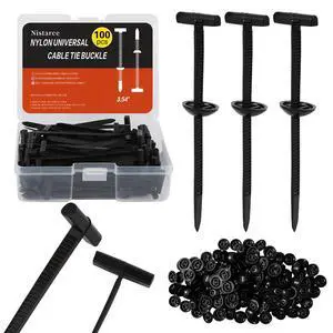 Upgrade Nylon Universal Cable Tie Buckle with Clear Storage Box Cable Tie Buckle Zip Tie Clips for Car Fender, Engine Cover, Mudguard Fastener, Automotive Replacement Screw Fixing, 100PCS Upgrade Nylon Universal Cable Tie Buckle with Clear Storage Box Cable Tie Buckle Zip Tie Clips for Car Fender, Engine Cover, Mudguard Fastener, Automotive Replacement Screw Fixing, 100PCS
