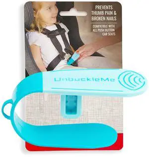 Car Seat Buckle Release Tool - Easy Opener Aid for Arthritis, Long Nails, Older Kids - Button Pusher for Infant, Toddler, Convertible 5 pt Harness car Seats - As Seen on Shark Tank (Aqua) Car Seat Buckle Release Tool - Easy Opener Aid for Arthritis, Long Nails, Older Kids - Button Pusher for Infant, Toddler, Convertible 5 pt Harness car Seats - As Seen on Shark Tank (Aqua)