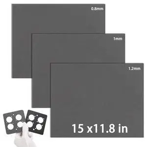 3 Pack 15"x11.8"Non Asbestos Gaskets Materials Sheet Set High Temp Gasket Material for DIY Exhaust Gasket Maker, Engine Gaskets, Oil Diesel Gasoline Seal Repair, 0.8mm, 1mm, and 1.2mm 3 Pack 15"x11.8"Non Asbestos Gaskets Materials Sheet Set High Temp Gasket Material for DIY Exhaust Gasket Maker, Engine Gaskets, Oil Diesel Gasoline Seal Repair, 0.8mm, 1mm, and 1.2mm
