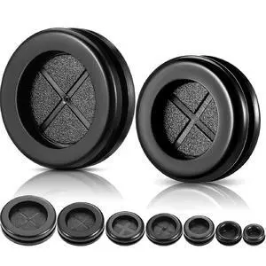 52 Pcs Rubber Grommet Kit, 7 Sizes Firewall Gasket Kit Hole Plug | Double Sided, Silicone, Waterproof, Assorted Sizes, for Automotive Firewall, Cable Protection & Drain Hole 52 Pcs Rubber Grommet Kit, 7 Sizes Firewall Gasket Kit Hole Plug | Double Sided, Silicone, Waterproof, Assorted Sizes, for Automotive Firewall, Cable Protection & Drain Hole
