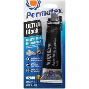 82180 Ultra Black Maximum Oil Resistance RTV Silicone Gasket Maker, Sensor Safe and Non-Corrosive, for High Flex and Oil Resistant Applications 3 oz 82180 Ultra Black Maximum Oil Resistance RTV Silicone Gasket Maker, Sensor Safe and Non-Corrosive, for High Flex and Oil Resistant Applications 3 oz