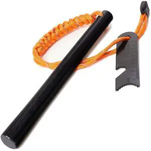 Ferro Rods 1/2 inch x 6 inch, Premium Ferro Rod Fire Starter Survival Tool, Flint and Steel Fire Starter Kit, 20,000+ Strikes, Large and Thick Ferro Rod with Paracord & Multi-Tool Striker. Ferro Rods 1/2 inch x 6 inch, Premium Ferro Rod Fire Starter Survival Tool, Flint and Steel Fire Starter Kit, 20,000+ Strikes, Large and Thick Ferro Rod with Paracord & Multi-Tool Striker.