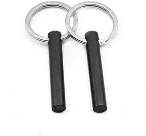 2 Inches Survival Drilled Flint Fire Starter Rod Pack of (2) | Ferrocerium Rods Flint Steel with Keychain Ring, 2"(5cm) x 5/16"(8mm) 2 Inches Survival Drilled Flint Fire Starter Rod Pack of (2) | Ferrocerium Rods Flint Steel with Keychain Ring, 2"(5cm) x 5/16"(8mm)