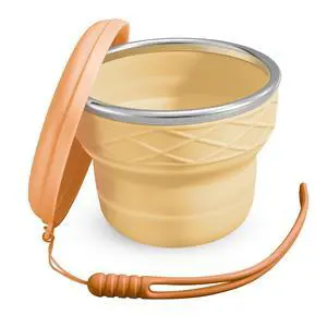 7oz/200ml Collapsible Silicone Cup with Lid,BPA-Free,Portable Reusable Drinking Water Cup for Travel,Camping, Hiking,Picnic,Outdoor Sports (Color Block) 7oz/200ml Collapsible Silicone Cup with Lid,BPA-Free,Portable Reusable Drinking Water Cup for Travel,Camping, Hiking,Picnic,Outdoor Sports (Color Block)
