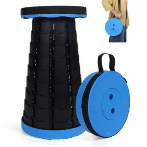 Upgraded Collapsible Stool, Folding Chair with Switch Lock - Prodable Camping Stool with Load Capacity 400lbs, Retractable Collapsible Stool for Camping Fishing Hiking Upgraded Collapsible Stool, Folding Chair with Switch Lock - Prodable Camping Stool with Load Capacity 400lbs, Retractable Collapsible Stool for Camping Fishing Hiking