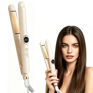 2-in-1 Hair Straightener & Curler, Dual-Voltage 30W, Fast Heat-Up 2-in-1 Hair Straightener & Curler, Dual-Voltage 30W, Fast Heat-Up