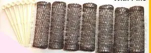 2 Packs (14 total) MEDIUM BRUSH ROLLERS & PINS Hair Curlers Bristles 2 1/2"x 3/4" NEW 2 Packs (14 total) MEDIUM BRUSH ROLLERS & PINS Hair Curlers Bristles 2 1/2"x 3/4" NEW