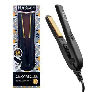 Professional Ceramic Mini Flat Iron 1/2", Anti-Frizz, Fast Heating, Versatile Styling for Curly & Straight Hair, Ideal for Traveling with Travel Pouch (Black) Professional Ceramic Mini Flat Iron 1/2", Anti-Frizz, Fast Heating, Versatile Styling for Curly & Straight Hair, Ideal for Traveling with Travel Pouch (Black)