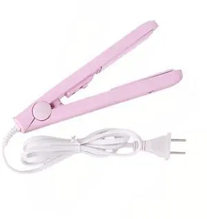 Mini Hair Straightener,Mini Flat Iron 2 in 1 Hair Curler 100-240v 20w Tourmaline Ceramic + Plastic,Mini Flat Iron Small Mini Straightener Flat Iron for Travel, Dormitory Or Home (Pink/Us Plug) Mini Hair Straightener,Mini Flat Iron 2 in 1 Hair Curler 100-240v 20w Tourmaline Ceramic + Plastic,Mini Flat Iron Small Mini Straightener Flat Iron for Travel, Dormitory Or Home (Pink/Us Plug)