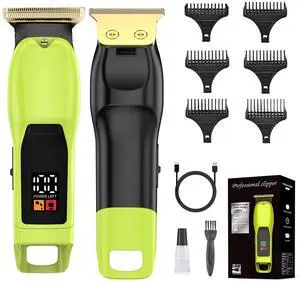 Beard Trimmer for Men, Rechargeable Cordless Hair Clipper | Clippers with LED Display & Hangable Design, 180min Runtime, 6 Combs, Type-C Charging for Face, Head & Manscaping, Ideal Gift Beard Trimmer for Men, Rechargeable Cordless Hair Clipper | Clippers with LED Display & Hangable Design, 180min Runtime, 6 Combs, Type-C Charging for Face, Head & Manscaping, Ideal Gift