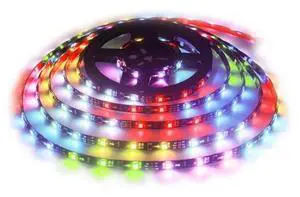 WS2811 12V Addressable RGB LED Strip Light 16.4ft 150 LEDs Dream Color Programmable Digital LED Flexible Pixel Lights Waterproof IP65 with 3M VHB Heavy Duty Self-Adhesive Back for DIY Project WS2811 12V Addressable RGB LED Strip Light 16.4ft 150 LEDs Dream Color Programmable Digital LED Flexible Pixel Lights Waterproof IP65 with 3M VHB Heavy Duty Self-Adhesive Back for DIY Project