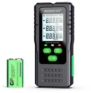 EMF Detector, Detect All 3 Types of Electromagnetic Radiation Field in 1 EMF Meter for Cell Towers, and Smart Meters, EMF Reader for Home, Office EMF Detector, Detect All 3 Types of Electromagnetic Radiation Field in 1 EMF Meter for Cell Towers, and Smart Meters, EMF Reader for Home, Office