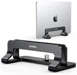 UGREEN Vertical Laptop Stand Holder for Desk Compatible with MacBook Pro, MacBook Air Stand Vertical Aluminum Adjustable for Up to 17.3 Inch Gaming Laptop, Black UGREEN Vertical Laptop Stand Holder for Desk Compatible with MacBook Pro, MacBook Air Stand Vertical Aluminum Adjustable for Up to 17.3 Inch Gaming Laptop, Black