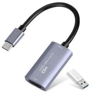 Video Capture Card, 4K USB3.0 HDMI to USB C Capture Card for Streaming, 1080P 60FPS, Compatible with iPad Mac OS Windows, Quest 3, OBS, PS5/4, Switch2/1, Xbox, Camera (Silver) Video Capture Card, 4K USB3.0 HDMI to USB C Capture Card for Streaming, 1080P 60FPS, Compatible with iPad Mac OS Windows, Quest 3, OBS, PS5/4, Switch2/1, Xbox, Camera (Silver)