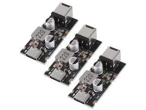 3PCS QC4.0 QC3.0 Type-C USB PD65W Fast Charging Adapter Module DC8-32V 3.25A 65W Step Down ModuleDC5521 5.5X2.1mm 3PCS QC4.0 QC3.0 Type-C USB PD65W Fast Charging Adapter Module DC8-32V 3.25A 65W Step Down ModuleDC5521 5.5X2.1mm