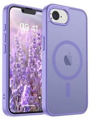 Magnetic for iPhone 16e Case 2025 (Compatible with MagSafe) (Military Grade Drop Protection) Slim Translucent Matte Shockproof with Anti-Fingerprint Phone Case,Purple Magnetic for iPhone 16e Case 2025 (Compatible with MagSafe) (Military Grade Drop Protection) Slim Translucent Matte Shockproof with Anti-Fingerprint Phone Case,Purple