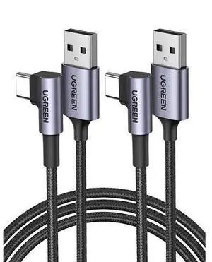 USB C Charging Cable - 2 Pack 10FT Right Angle 3A Fast Charge QC3.0 USB A to USB C Cable 90 Degree Nylon Braided Cord Compatible with Galaxy S21 Note 20 Z Flip Z Fold iPad Mini 6 Pixel 6 Switch USB C Charging Cable - 2 Pack 10FT Right Angle 3A Fast Charge QC3.0 USB A to USB C Cable 90 Degree Nylon Braided Cord Compatible with Galaxy S21 Note 20 Z Flip Z Fold iPad Mini 6 Pixel 6 Switch