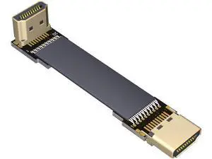 ADT-LINK Flat Slim Angled Standard HDMI 2.0 Male/Female to HDMI 2.0 Male/Female 20 pin FFC FPC Flat Ribbon Elbow Cable 2K/144hz 4K/60Hz for HDTV AV Aerial Photography A1 (25cm,A1-A3) ADT-LINK Flat Slim Angled Standard HDMI 2.0 Male/Female to HDMI 2.0 Male/Female 20 pin FFC FPC Flat Ribbon Elbow Cable 2K/144hz 4K/60Hz for HDTV AV Aerial Photography A1 (25cm,A1-A3)