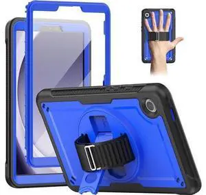 Case for Galaxy Tab A9 Plus Case 11 Inch, Protective with Screen Protector/Rotating Stand/Hand Strap/Pen Holder, Sturdy Light Galaxy A9 Plus Tablet Case 2023 SM-X210/X216/X218, Blue Case for Galaxy Tab A9 Plus Case 11 Inch, Protective with Screen Protector/Rotating Stand/Hand Strap/Pen Holder, Sturdy Light Galaxy A9 Plus Tablet Case 2023 SM-X210/X216/X218, Blue