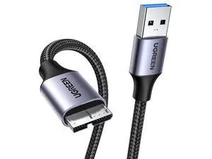 Micro USB 3.0 Cable, USB 3.0 A to Micro B Cord Nylon Braided External Hard Drive Cable Compatible with Samsung Galaxy S5, Note 3/Pro 12.2, Western Digital, Toshiba, My Passport, etc 1.5 FT Micro USB 3.0 Cable, USB 3.0 A to Micro B Cord Nylon Braided External Hard Drive Cable Compatible with Samsung Galaxy S5, Note 3/Pro 12.2, Western Digital, Toshiba, My Passport, etc 1.5 FT