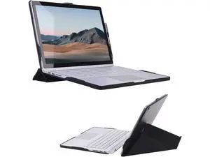 Case for 13.5 inch Microsoft Surface Book 3 / Surface Book 2 / Surface Book 1 (i5 CPU Only), Detachable PU Leather Protective Folio Protective Laptop Cover with Stand / Pencil Holder Black Case for 13.5 inch Microsoft Surface Book 3 / Surface Book 2 / Surface Book 1 (i5 CPU Only), Detachable PU Leather Protective Folio Protective Laptop Cover with Stand / Pencil Holder Black
