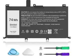 74WH 357F9 Laptop Battery Replacement for Dell Inspiron 15 7000 7557 7559 7566 7567 15 5000 Gaming 5576 5577 INS15PD Series P65F P65F001 00GFJ6 P57F P57F003 0GFJ6 71JF4 071FJ4 0357F9 357F9 74WH 357F9 Laptop Battery Replacement for Dell Inspiron 15 7000 7557 7559 7566 7567 15 5000 Gaming 5576 5577 INS15PD Series P65F P65F001 00GFJ6 P57F P57F003 0GFJ6 71JF4 071FJ4 0357F9 357F9