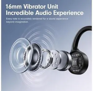 Bone Conduction Headphones Open Ear Headphones Bluetooth5.4 with Mic Wireless Headphones 10H Playtime Waterproof Sport Headphone Suitable for Running Cycling Outdoor Sports Black Bone Conduction Headphones Open Ear Headphones Bluetooth5.4 with Mic Wireless Headphones 10H Playtime Waterproof Sport Headphone Suitable for Running Cycling Outdoor Sports Black