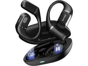 Open Ear Headphones Over Ear Earbuds with Ergonomic Earhook Bluetooth Headphones 5.4 with Smart Digital Display 40H Playtime IPX6 Waterproof Touch Control Operate Fit Cycling Running Workout(Black) Open Ear Headphones Over Ear Earbuds with Ergonomic Earhook Bluetooth Headphones 5.4 with Smart Digital Display 40H Playtime IPX6 Waterproof Touch Control Operate Fit Cycling Running Workout(Black)