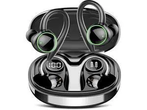 Wireless Earbuds Bluetooth 5.4 Headphones Sport Over Ear Buds With ENC Noise Cancelling Mic 48H Wireless Earphone With Earhooks Stereo Deep Bass IP7 Waterproof Headset for Workout Running Black Wireless Earbuds Bluetooth 5.4 Headphones Sport Over Ear Buds With ENC Noise Cancelling Mic 48H Wireless Earphone With Earhooks Stereo Deep Bass IP7 Waterproof Headset for Workout Running Black
