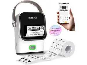 Bluetooth Label Maker Machine with Tape, Thermal Label Printer for Office, Small Business Essentials, Home Organization, Portable Inkless Sticker Label Maker with 2x1.18 inch Labels Bluetooth Label Maker Machine with Tape, Thermal Label Printer for Office, Small Business Essentials, Home Organization, Portable Inkless Sticker Label Maker with 2x1.18 inch Labels