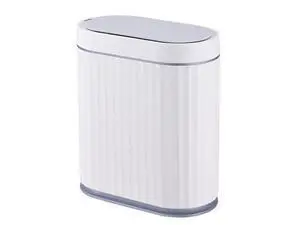 Bathroom Trash can Motion Sensor, Automatic Garbage can, Slim Plastic Smart Trash Bin with Lid, Commercial Intelligent Wastebaskets for Bedroom, Bathroom, Office, Grey, 2 Gallon Bathroom Trash can Motion Sensor, Automatic Garbage can, Slim Plastic Smart Trash Bin with Lid, Commercial Intelligent Wastebaskets for Bedroom, Bathroom, Office, Grey, 2 Gallon