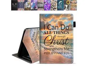DEHJYYIJUY Case for Fire HD 10 Tablet 10.1 inch (9th/7th Generation, 2019/2017 Release), Premium PU Leather Cover with Card Slot & Pencil Holder, Bible Verse Philippians 4-13 DEHJYYIJUY Case for Fire HD 10 Tablet 10.1 inch (9th/7th Generation, 2019/2017 Release), Premium PU Leather Cover with Card Slot & Pencil Holder, Bible Verse Philippians 4-13