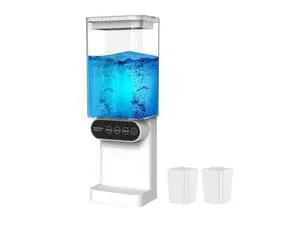 Automatic Mouthwash Dispenser,3 Adjustable Dispensing Levels Mouth Wash Dispenser with 700ml Water Tank & 2 Magnetic Cups for Bathroom Automatic Mouthwash Dispenser,3 Adjustable Dispensing Levels Mouth Wash Dispenser with 700ml Water Tank & 2 Magnetic Cups for Bathroom
