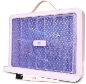 Electric Bug Zapper, LED UV Light Trap Mosquito, Portable & Wall-Mountable High-Voltage Electric Mosquito Bug Zapper Indoor & Outdoor with Safety Mesh Electric Bug Zapper, LED UV Light Trap Mosquito, Portable & Wall-Mountable High-Voltage Electric Mosquito Bug Zapper Indoor & Outdoor with Safety Mesh