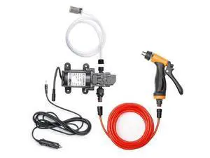 Portable Intelligent Electric Pressure Washer Pump 100W 160 PSI 12V Portable Pressure Powerful Washing Kit with 21.3 Feet PVC Hose for Home, Car, Garden, Projects (100 W-Black Hose) Portable Intelligent Electric Pressure Washer Pump 100W 160 PSI 12V Portable Pressure Powerful Washing Kit with 21.3 Feet PVC Hose for Home, Car, Garden, Projects (100 W-Black Hose)