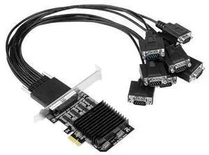 PCIE To 8-Port RS232 Expansion Card PCI-E 8-Port DB9 Serial Card 8-Chipset PCI-Express Control Card COM Card PCIE To 8-Port RS232 Expansion Card PCI-E 8-Port DB9 Serial Card 8-Chipset PCI-Express Control Card COM Card