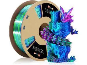 LOVOON 3D Printer Filament, Tricolor PLA Filament 1.75mm Silk Rainbow Filament Green-Red-Blue, 3D Printing Accessories PLA Filament Multicolor, Dimensional Accuracy +/-0.02mm, 2.2lbs/Spool LOVOON 3D Printer Filament, Tricolor PLA Filament 1.75mm Silk Rainbow Filament Green-Red-Blue, 3D Printing Accessories PLA Filament Multicolor, Dimensional Accuracy +/-0.02mm, 2.2lbs/Spool