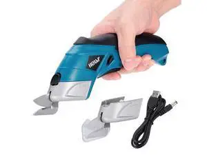Cordless Electric Scissors,3.7V Fabric Cutter,Equipped with 2 Blades and 1 Charging line,Electric Cardboard Cutter for Fabrics,Cardboard,Carpets Cordless Electric Scissors,3.7V Fabric Cutter,Equipped with 2 Blades and 1 Charging line,Electric Cardboard Cutter for Fabrics,Cardboard,Carpets