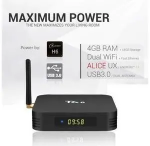 BONAEVER Android 9.0 TV Box Android Box 4GB DDR3 64GB ROM BT5.0 Dual WiFi 2.4Ghz + 5Ghz Quad Core 1080p 4K HDR Smart TV Media Box BONAEVER Android 9.0 TV Box Android Box 4GB DDR3 64GB ROM BT5.0 Dual WiFi 2.4Ghz + 5Ghz Quad Core 1080p 4K HDR Smart TV Media Box