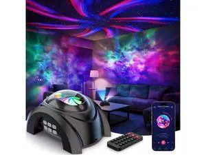 Dual Lens Galaxy Projector, Star Projector for Bedroom with 58 Light Effects, Night Light Projector with White Noise & Bluetooth Speaker, Remote Timer, Easter Room Decor Gift for Kids Adults Dual Lens Galaxy Projector, Star Projector for Bedroom with 58 Light Effects, Night Light Projector with White Noise & Bluetooth Speaker, Remote Timer, Easter Room Decor Gift for Kids Adults