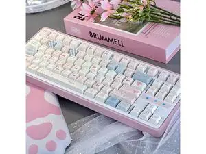 Strawberry Rabbit theme factory-made keycaps in PBT material, hot-spraying technology, suitable for girls, cute, original, creative, universal, 60 keys, 98 keys, 108 keys - keycaps Strawberry Rabbit theme factory-made keycaps in PBT material, hot-spraying technology, suitable for girls, cute, original, creative, universal, 60 keys, 98 keys, 108 keys - keycaps