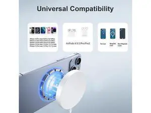Magnetic Wireless Charger Fast Mag-Safe Charger for iPhone 16 Pro Max/16 Pro/iPhone 15Pro Max/15 Plus/14/13/12/AirPods 3/2/Pro/Pro 2 Magnet Charging Pad Mag Safe Chargerwith Dual Charging Ports Magnetic Wireless Charger Fast Mag-Safe Charger for iPhone 16 Pro Max/16 Pro/iPhone 15Pro Max/15 Plus/14/13/12/AirPods 3/2/Pro/Pro 2 Magnet Charging Pad Mag Safe Chargerwith Dual Charging Ports